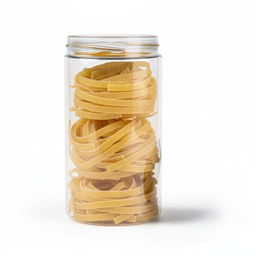 Bocal Bokotwist en plastique PET réutilisable  H167mm 1000ml - 80Pcs