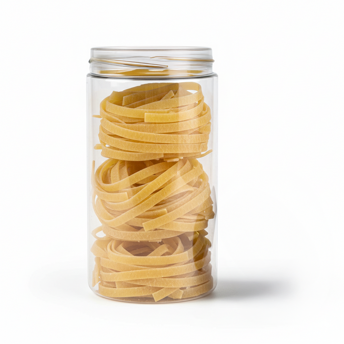 Bocal Bokotwist en plastique PET réutilisable  H167mm 1000ml - 80Pcs