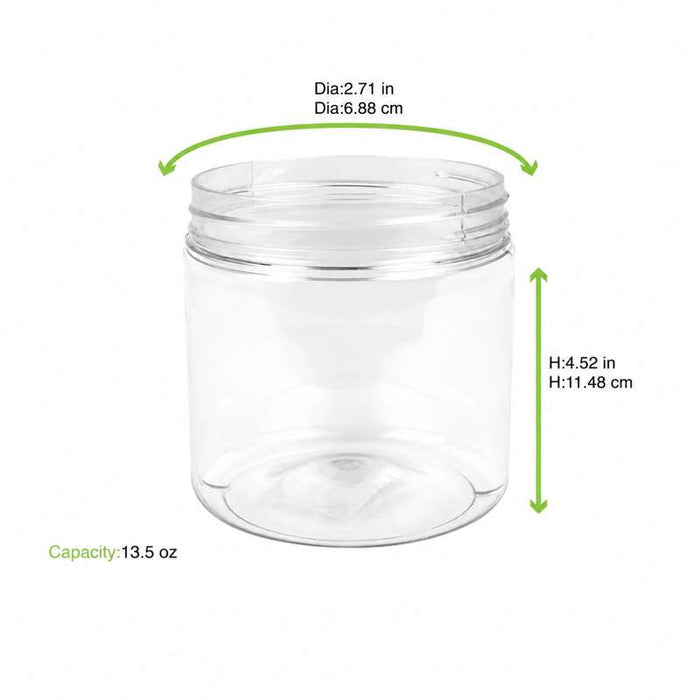 Bocal Bokotwist en plastique PET réutilisable  H115mm 400ml-225Pcs