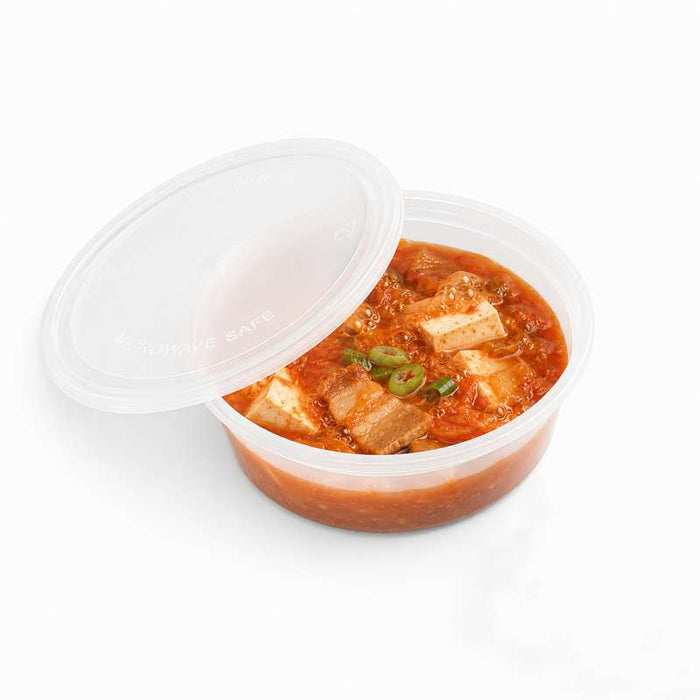 Couvercle transparent en PP injecté pour pot "Deli" Ø123mm - 500Pcs