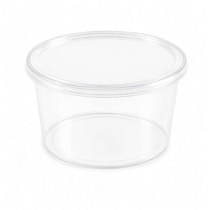 Couvercle transparent en PP injecté pour pot "Deli" Ø100mm - 500Pcs