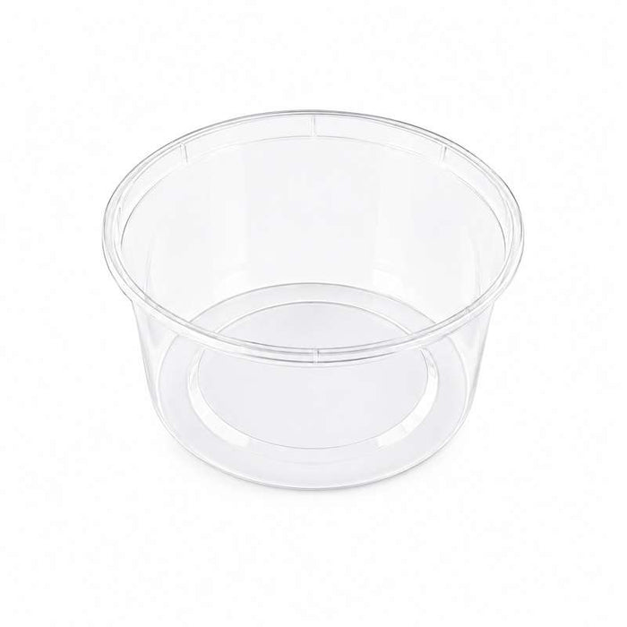 Pot rond "Deli" transparent en PP injecté Ø96mm H49mm 240ml - 500Pcs