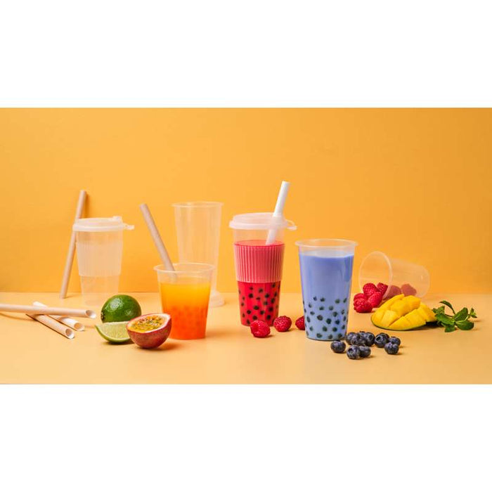 Couvercle en PP pour gobelet à bubble tea Ø90mm - 1000Pcs
