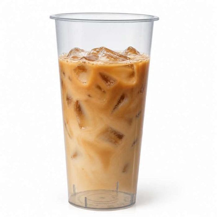 Gobelet Bubble tea transparent en PP injecté H155mm 580ml - 500Pcs