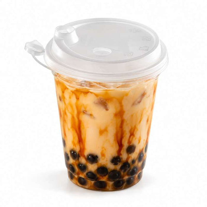 Couvercle en PP pour gobelet à bubble tea Ø90mm - 1000Pcs