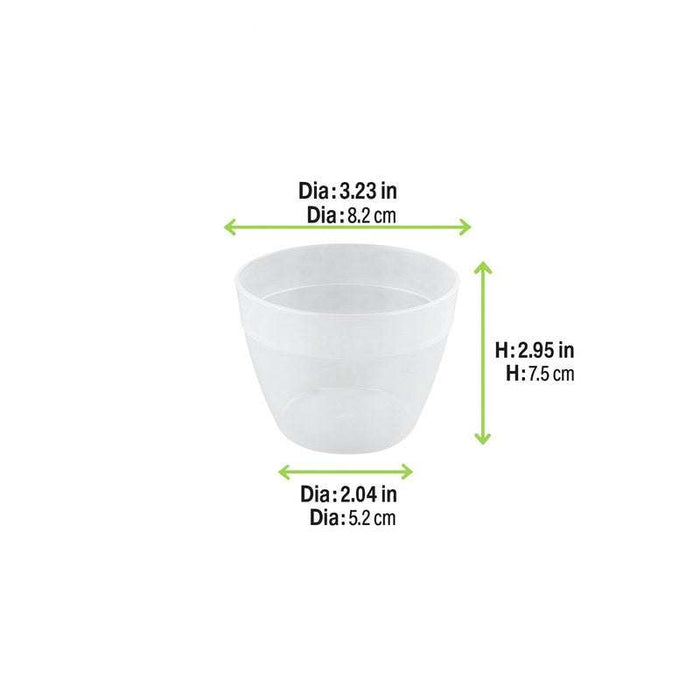Verre Cupoly en platique PP, empilable  H75mm 256ml - 36Pcs