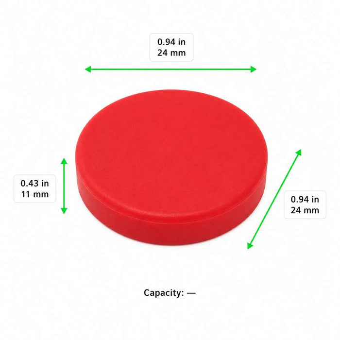 Bouchon silicone de rechange pour couvercle GN en verre trempé 24x24mm H11mm - 12Pcs