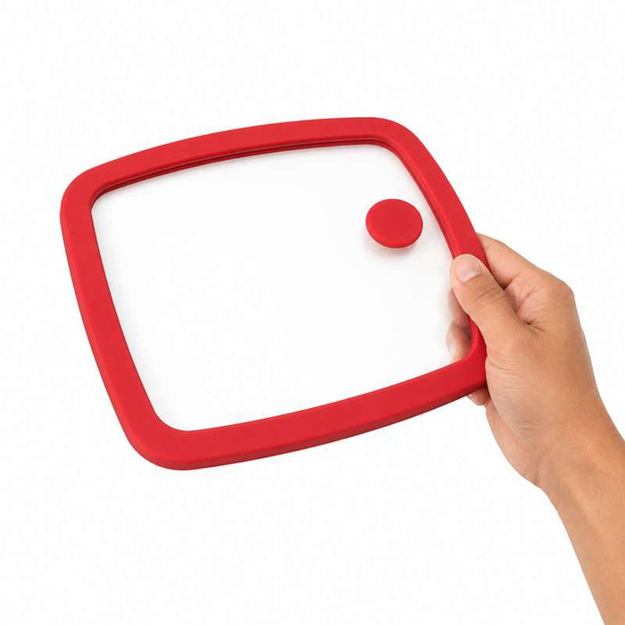 Couvercle gastronorme GN 1/2 en verre trempé et silicone 325x265mm H17mm - 12Pcs