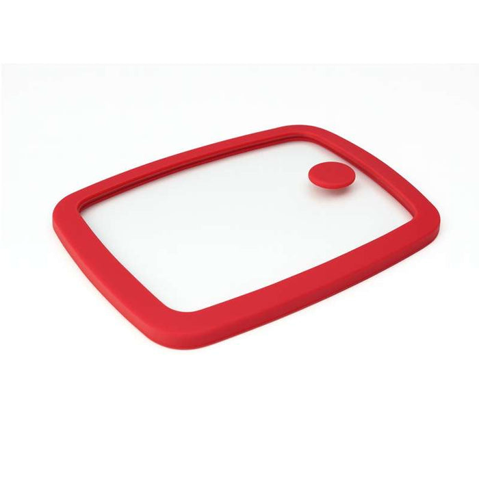 Couvercle gastronorme GN 1/2 en verre trempé et silicone 325x265mm H17mm - 12Pcs