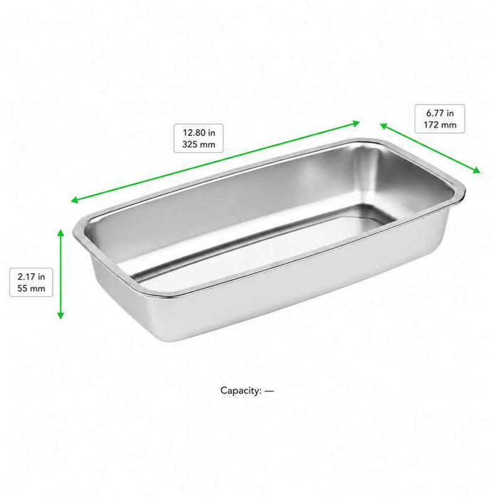 Bac inox gastronorme 1/3 scellable 325x172mm H55mm - 36Pcs