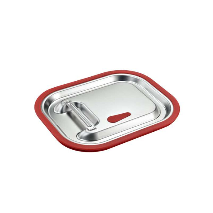 Couvercle gastronorme 1/3 en inox et silicone 325x176mm H15mm - 18Pcs