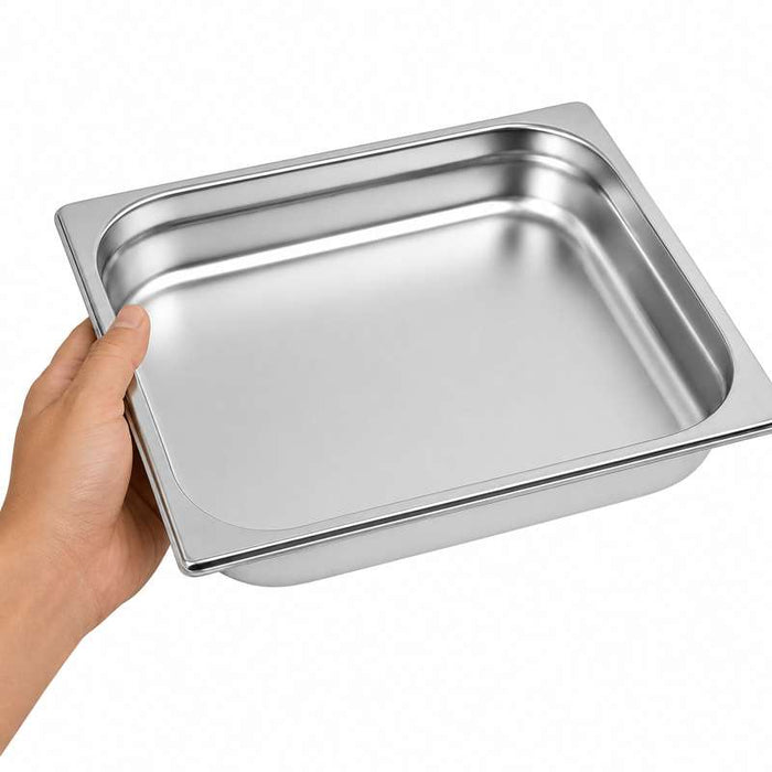Bac gastronorme 1/2 en inox 325x265mm H40mm - 12Pcs