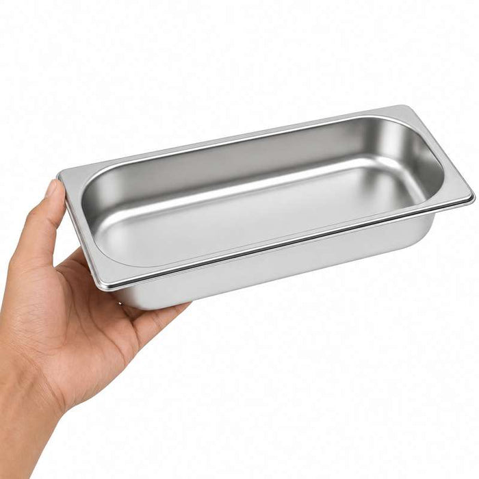 Bac gastronorme 1/3 en inox 325x176mm H40mm - 18Pcs