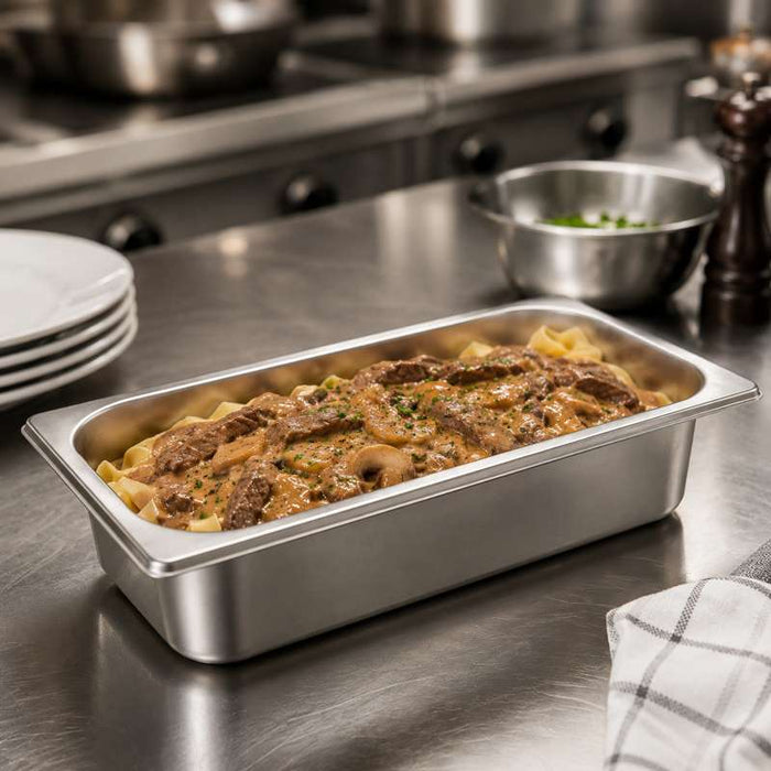Bac gastronorme 1/3 en inox 325x176mm H65mm - 18Pcs