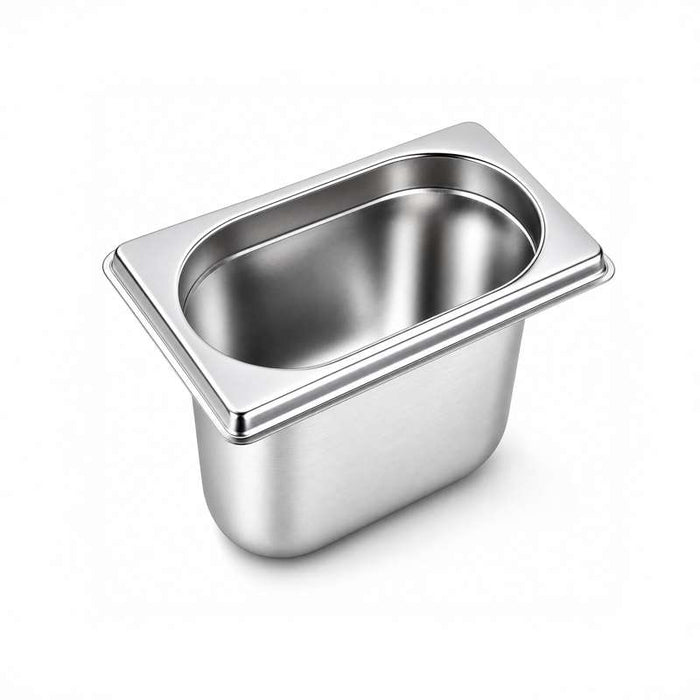 Bac gastronorme 1/9 en inox 176x108mm H100mm - 48Pcs