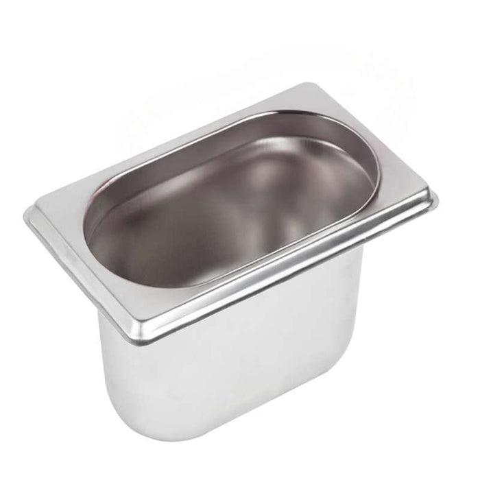 Bac gastronorme GN 1/9 en inox 176x108mm H65mm - 48Pcs