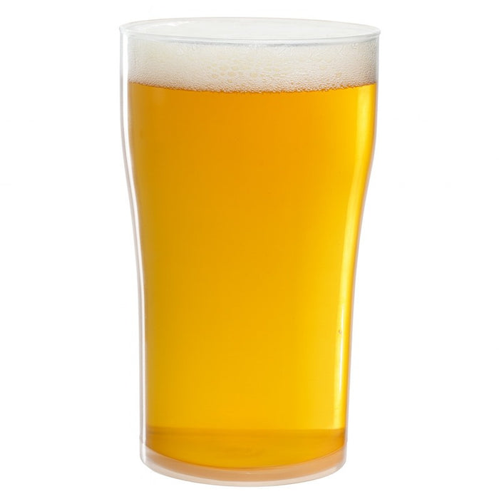 Verre à bière Cupoly en plastique PP (pinte)  H155mm 696ml - 6Pcs