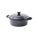 Mini soupière ronde avec couvercle en porcelaine noire   H97mm 600ml-6Pcs