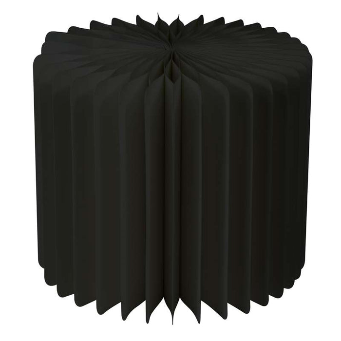 Présentoir pliable noir à plateau acrylique Ø300mm H400mm - 6Pcs