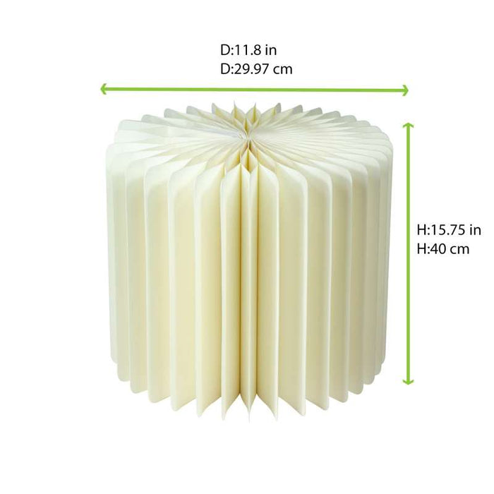 Presentoir blanc pliable avec plateau en acrylique  H400mm-6Pcs