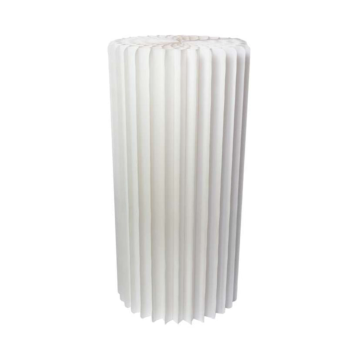 Table illuminée et pliable blanche avec plateau en acrylique Ø500mm H1000mm - 2Pcs
