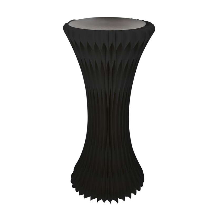 TOUR NOIR ILLUMINÉ ET PLIABLE AVEC PLATEAU EN ACRYLIQUE DIA 2PCS