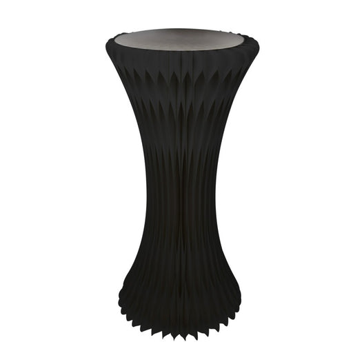 TOUR NOIR ILLUMINÉ ET PLIABLE AVEC PLATEAU EN ACRYLIQUE DIA 2PCS
