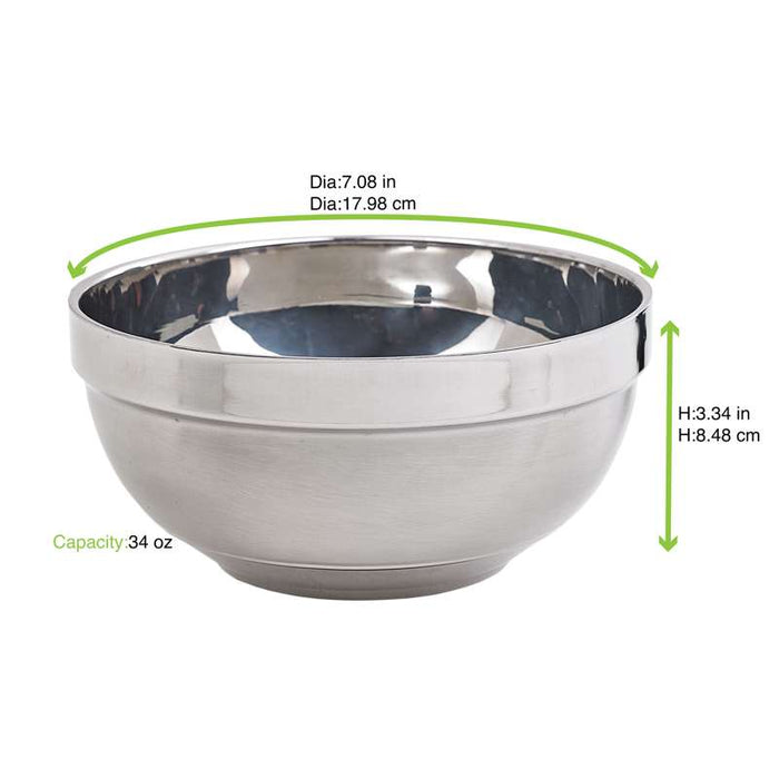 Bol de préparation NoxBox en inox  H85mm 1000ml-10Pcs