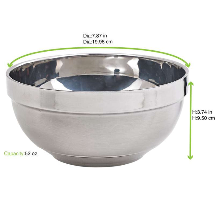 Bol de préparation NoxBox en inox  H95mm 1500ml - 10Pcs