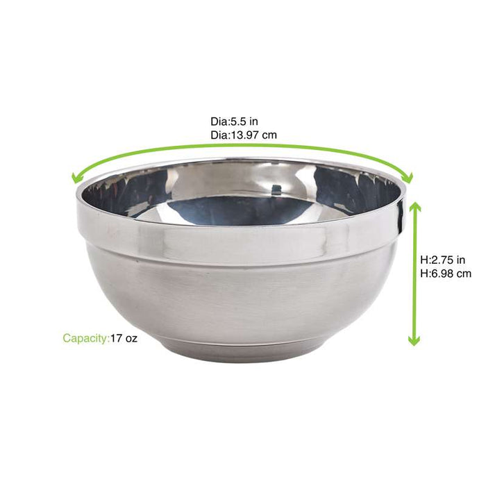 Bol de préparation NoxBox en inox  H70mm 500ml - 20Pcs