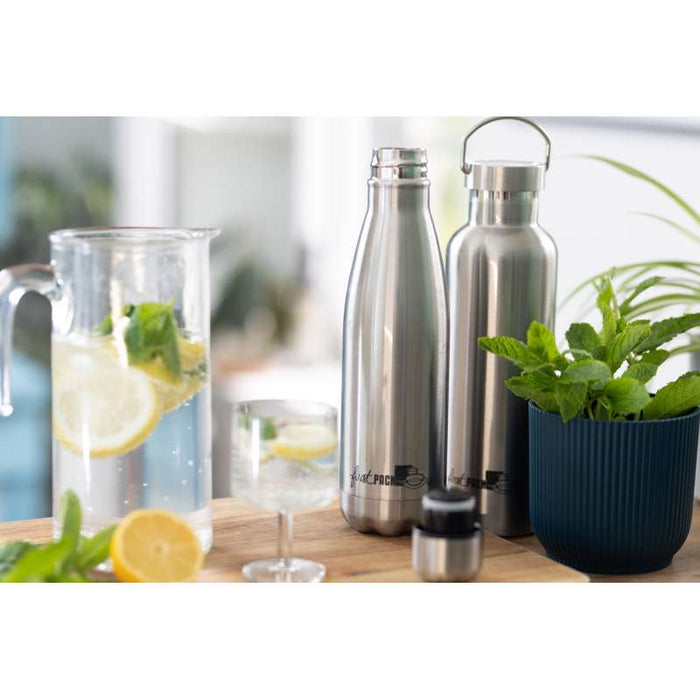 Bouteille à eau en aluminium avec bouchon métal   H245mm 500ml-24Pcs