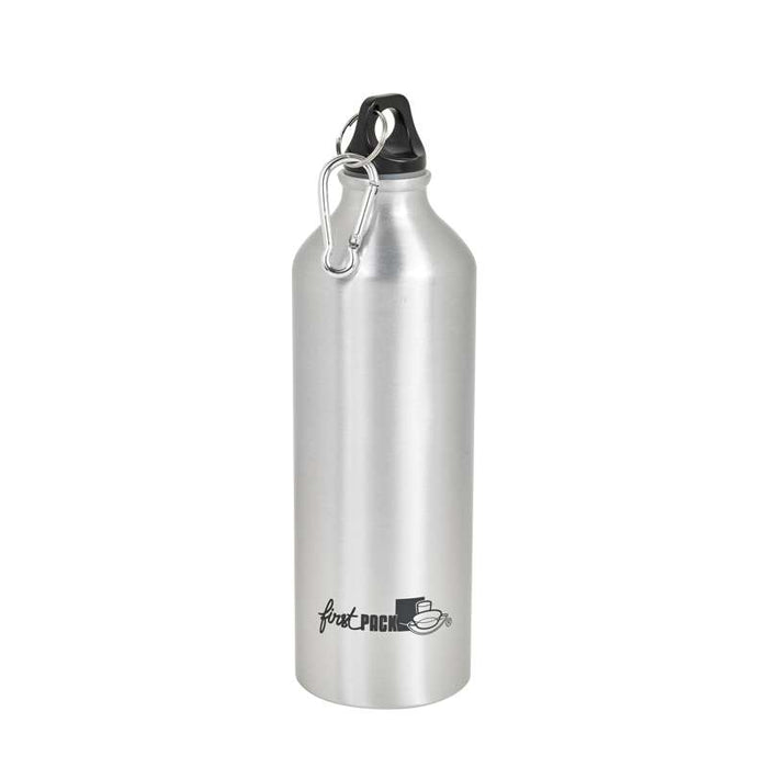 Bouteille à eau en aluminium avec bouchon mousqueton   H255mm 750ml-24Pcs