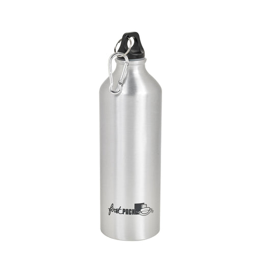 Bouteille à eau en aluminium avec bouchon mousqueton   H255mm 750ml-24Pcs