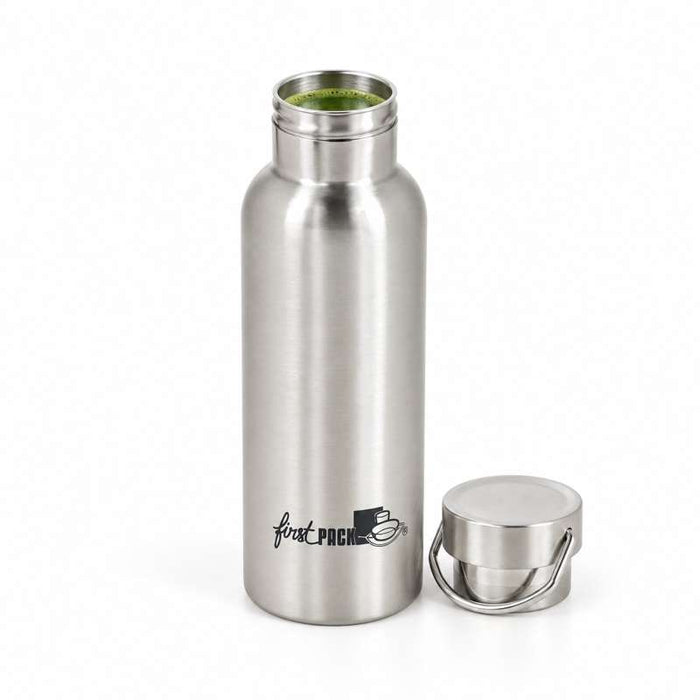 Bouteille à eau en inox à double paroi isotherme avec bouchon   H215mm 500ml-12Pcs