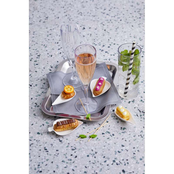 Plateau de service NoxTray en acier inoxydable  310x240mm H25mm-10Pcs