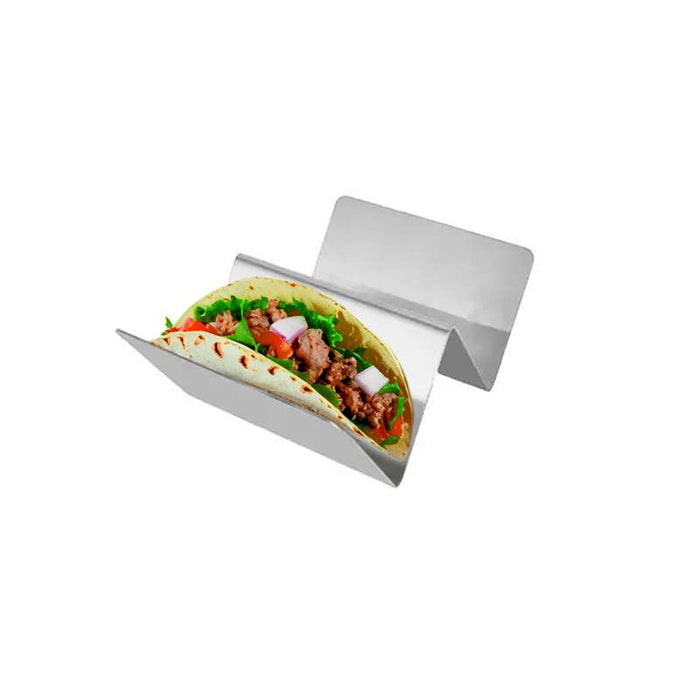 Support à tacos NoxTray en acier inoxydable  124x100mm H57mm - 6Pcs