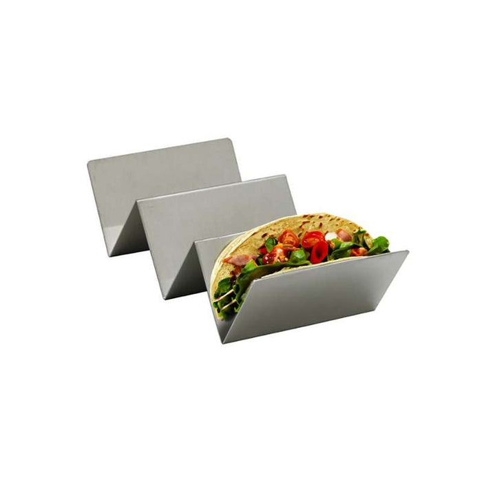 Support à tacos NoxTray en acier inoxydable  220x100mm H61mm - 6Pcs