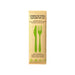 Kit couverts Noxcut en inox 3/1: couteau fourchette serviette, emballage papier 210x60mm H15mm-250Pcs