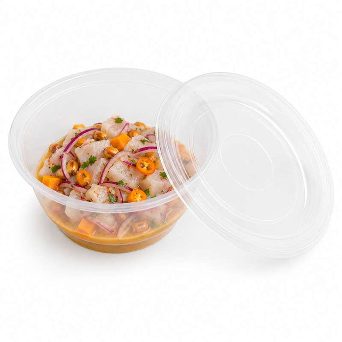 Couvercle transparent en PP injecté pour bol rond Ø176mm - 500Pcs