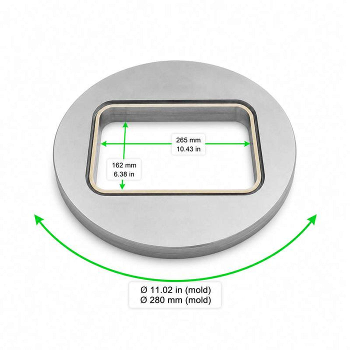 Moule de scellage rectangulaire "Opseal" 265x160mm - 1Pcs
