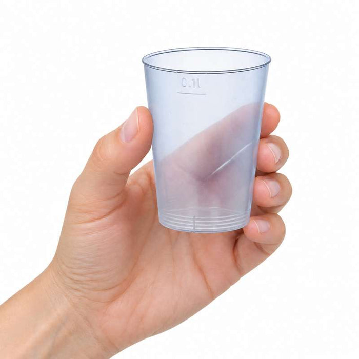 Gobelet plastique PP réutilisable "Optimal"   H73mm 120ml - 1400Pcs