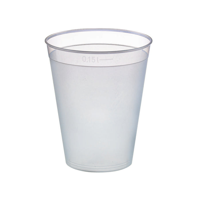 Gobelet plastique PP réutilisable "Optimal"   H75mm 165ml - 1000Pcs