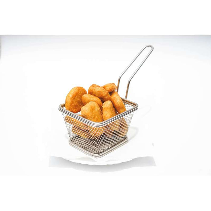 Mini panier friteuse métal rectangulaire  125x100mm H85mm-6Pcs