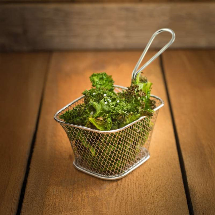 Mini panier friteuse métal rond   H85mm - 6Pcs
