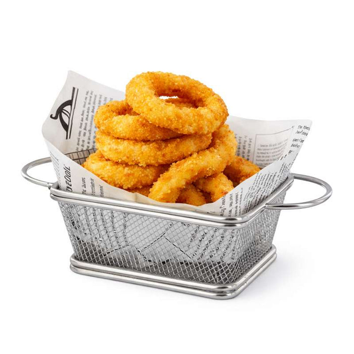 Mini panier friteuse métal avec double anse  162x77mm H74mm-6Pcs