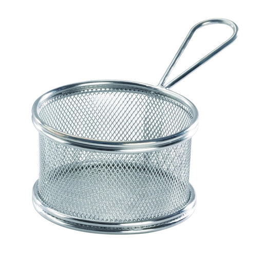 Mini panier friteuse métal rond   H80mm - 6Pcs