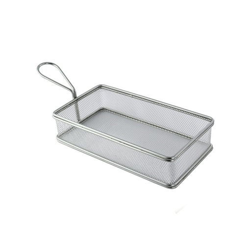 Grand panier friteuse métal rectangulaire  220x120mm H50mm-6Pcs