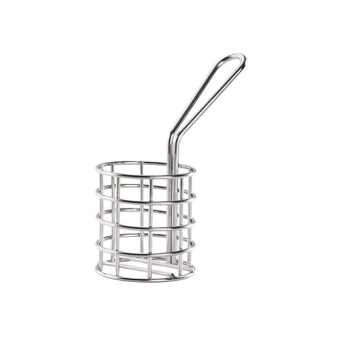Mini panier friteuse métal rond   H51mm - 6Pcs