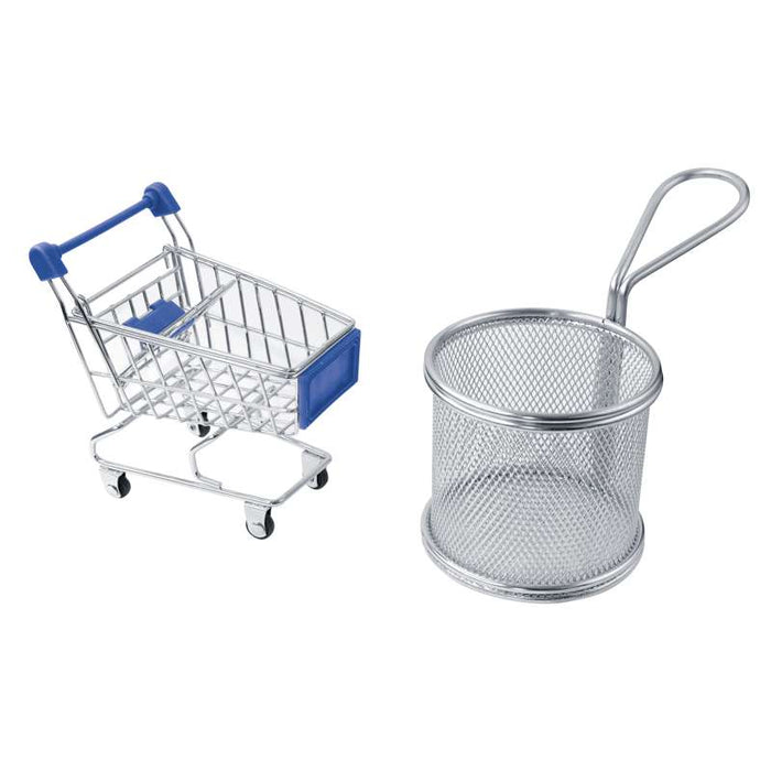 Mini panier friteuse métal rond   H85mm - 6Pcs