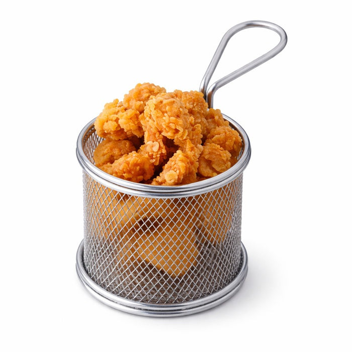 Mini panier friteuse métal rond   H85mm - 6Pcs